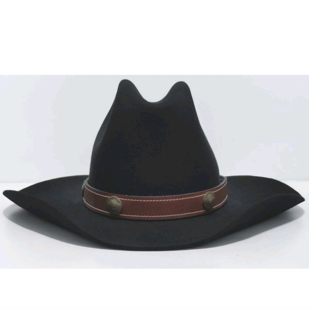 Larry Mahan's Men's Black Western Hat Size 7